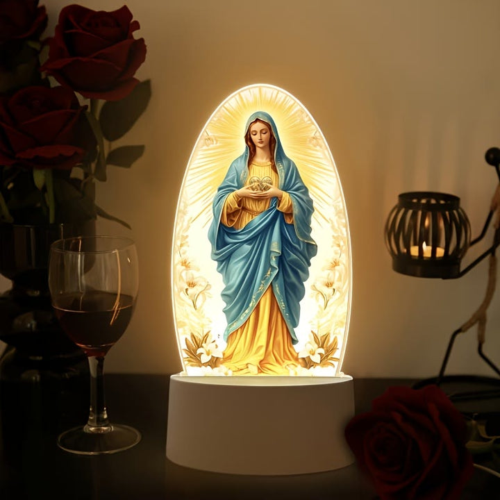 Christianartworkshop Unsere Liebe Frau – Leuchtendes Nachtlicht: Göttliche Gnade in sanftem Schein - Unsere Liebe Frau - image 0