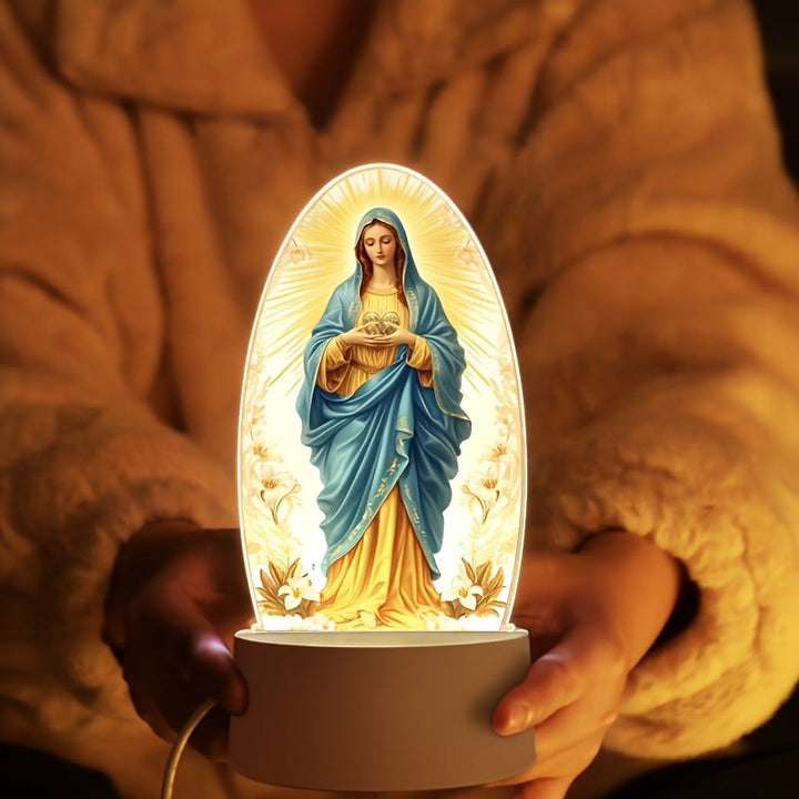 Christianartworkshop Unsere Liebe Frau – Leuchtendes Nachtlicht: Göttliche Gnade in sanftem Schein - image 1