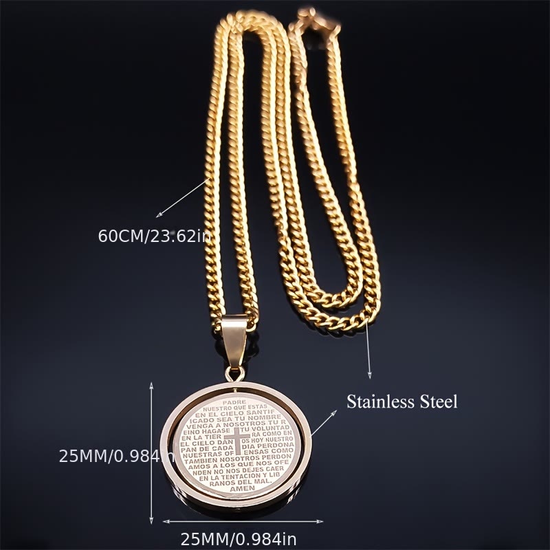 Christianartworkshop Die drehbare Halskette mit dem Vaterunser-Anhänger: Andacht & Heilige Vielseitigkeit - image 2