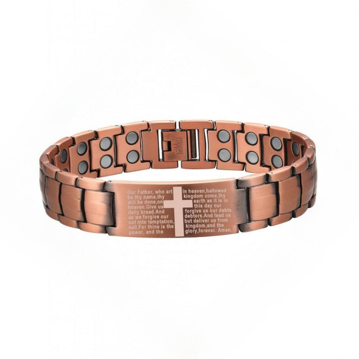 Christianartworkshop Kreuz- und Gebetsarmband: Heiliger Text und trendige Mode - Bronze - image 8