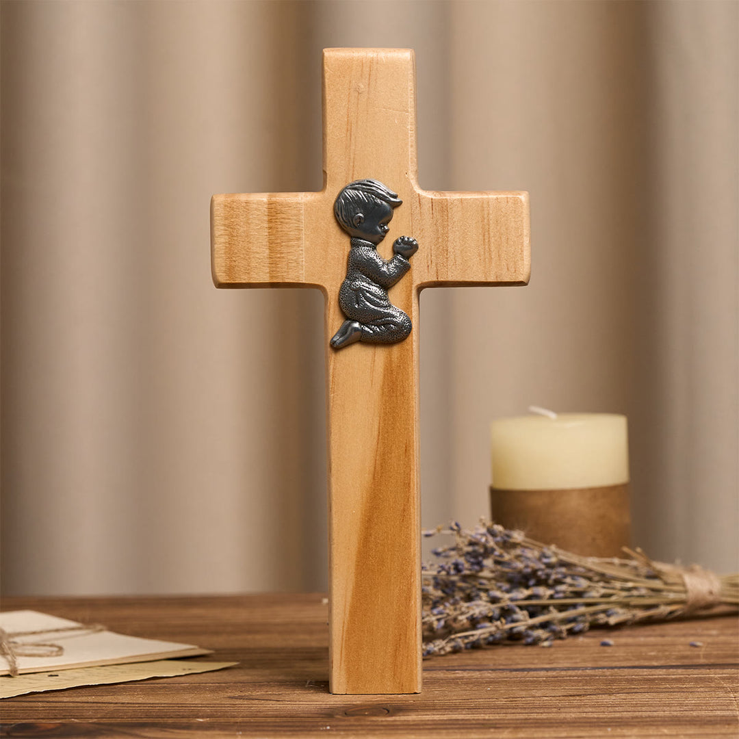 Christianartworkshop Holzkreuz als Tischdekoration: Andacht & Glaube aus der Kindheit - image 2