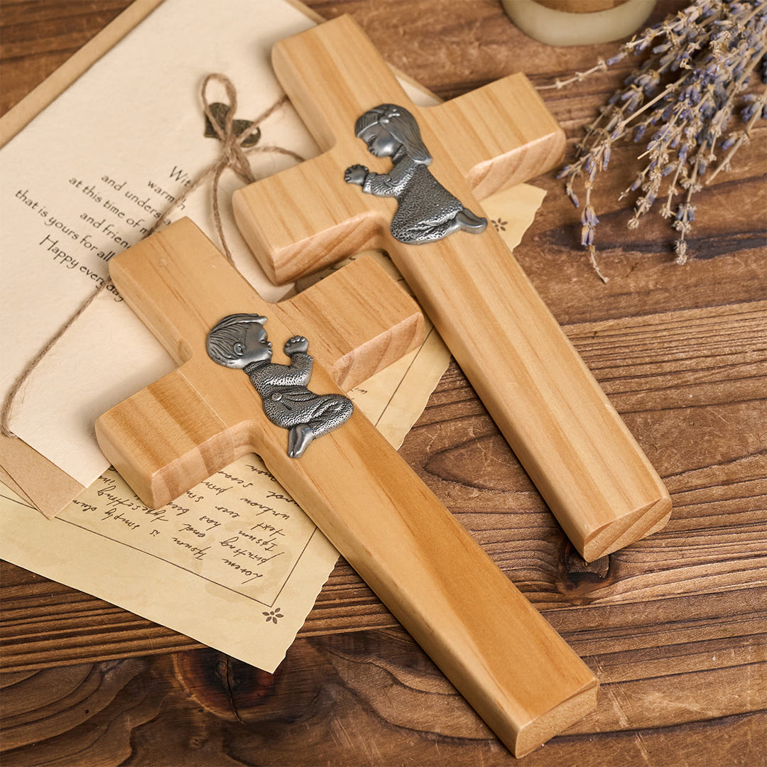 Christianartworkshop Holzkreuz als Tischdekoration: Andacht & Glaube aus der Kindheit - image 0