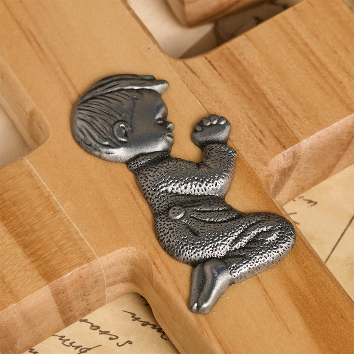 Christianartworkshop Holzkreuz als Tischdekoration: Andacht & Glaube aus der Kindheit - image 3