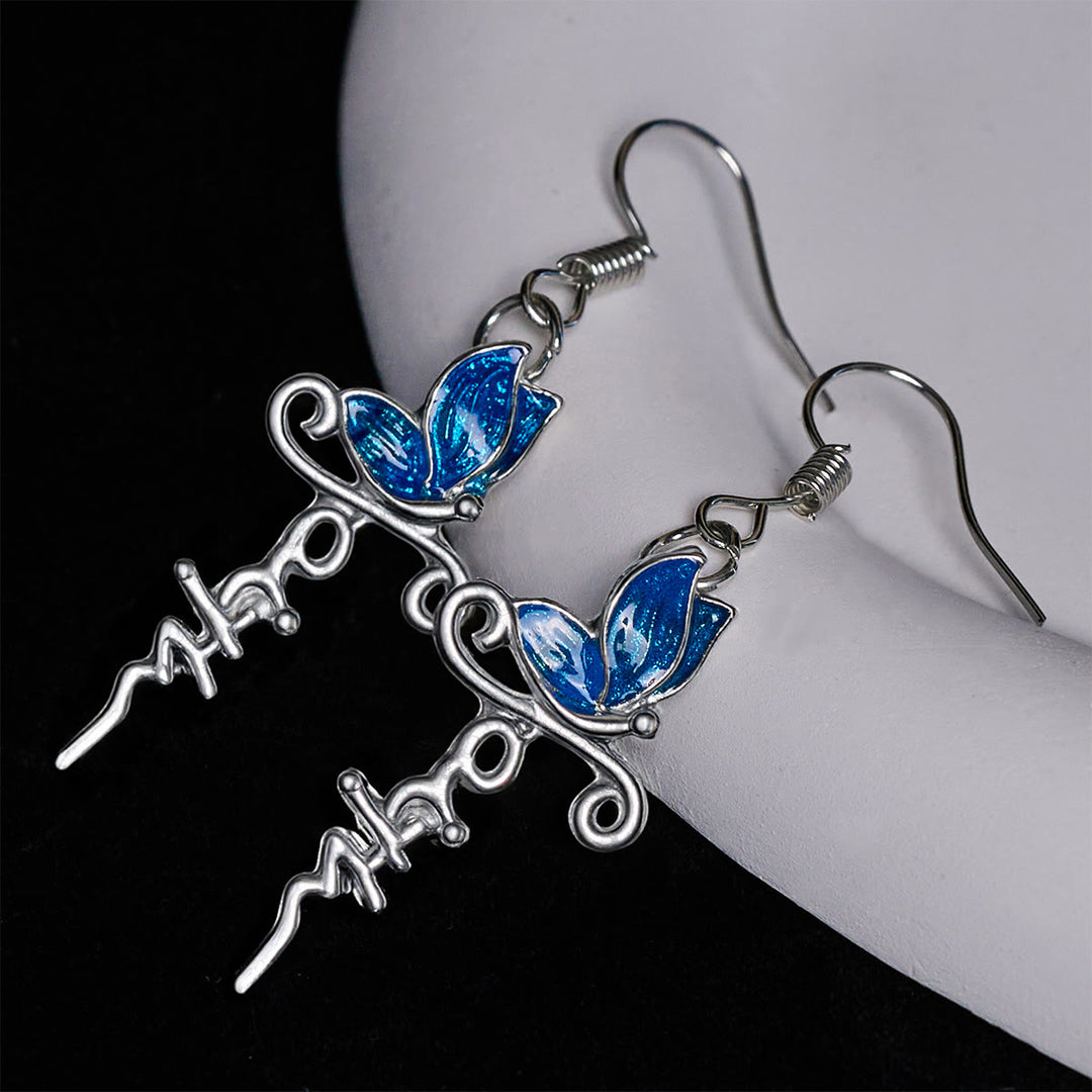 Christianartworkshop Schmetterlingskreuz-Schmuckset: Andacht & kunstvolle Symbolik - Ohrringe - image 2