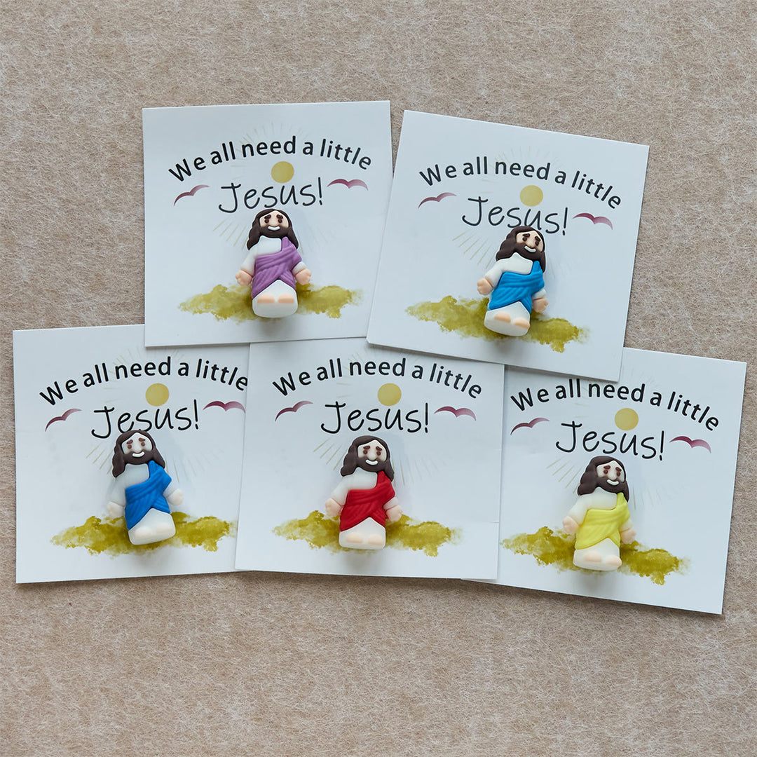Mini-Jesus-Figur von Christianartworkshop mit Karte: Wir alle brauchen einen kleinen Jesus - 50-teiliges Set - image 0