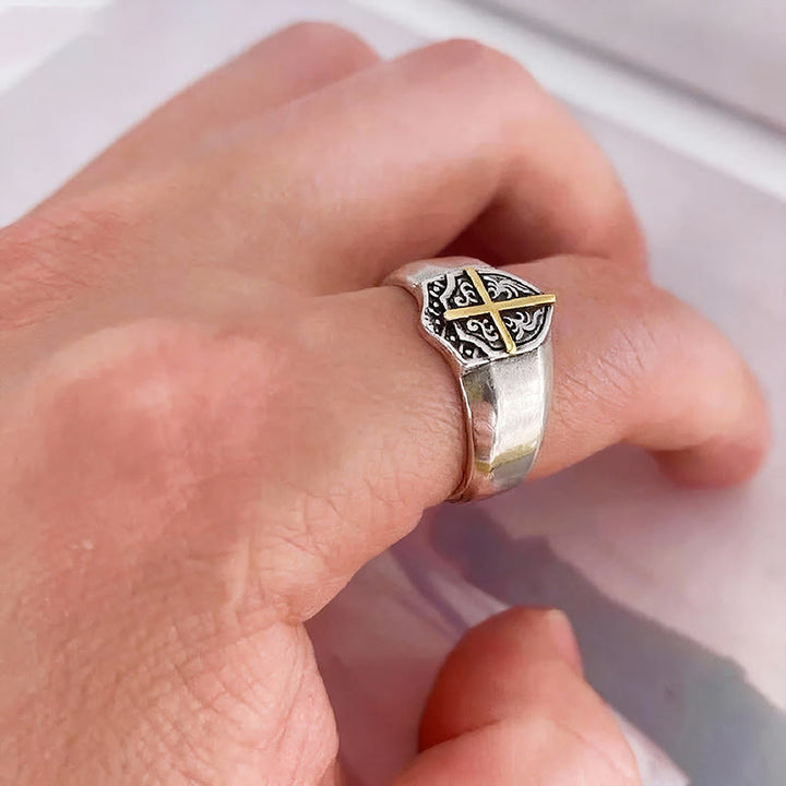 Christianartworkshop Schildkreuzring: Treuer Schutz & Zeitlose Hingabe - image 4