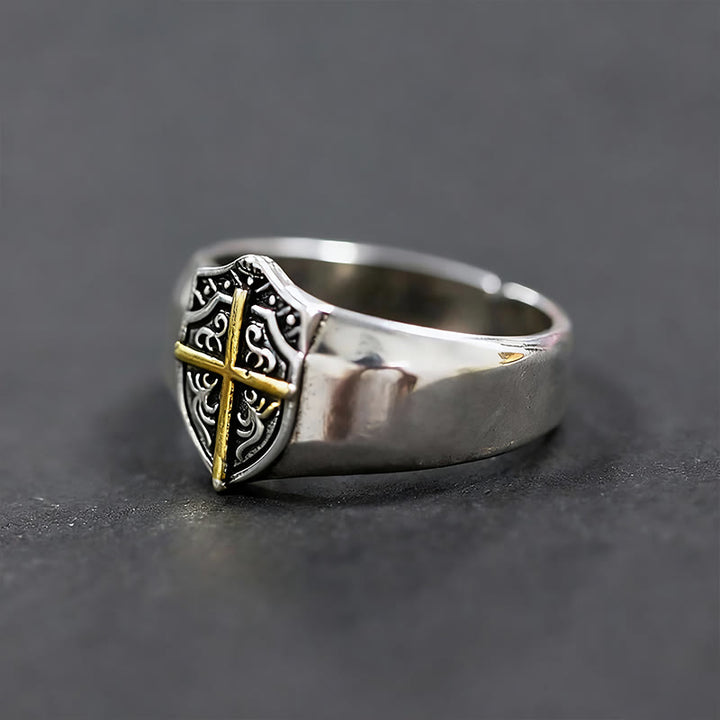 Christianartworkshop Schildkreuzring: Treuer Schutz & Zeitlose Hingabe - image 3