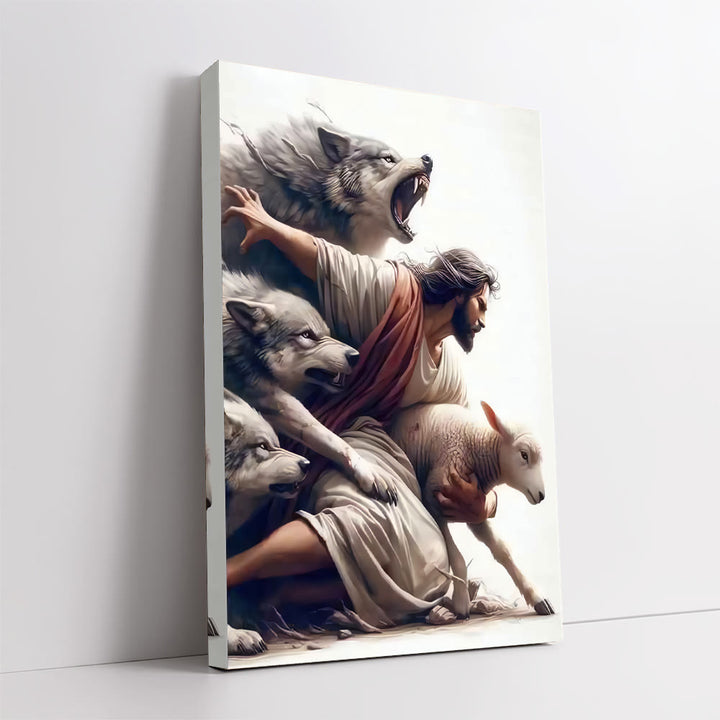 Christianartworkshop Wandbild „Der Gute Hirte“: Göttlicher Schutz und treue Hingabe - image 4