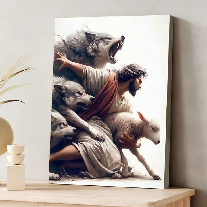 Christianartworkshop Wandbild „Der Gute Hirte“: Göttlicher Schutz und treue Hingabe - image 2