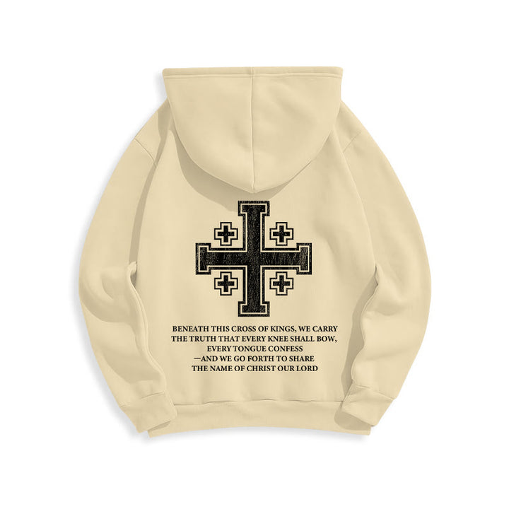Christianartworkshop Kapuzenpullover mit Kreuz der Könige und Glaubensbekenntnis aus gefüttertem Polyester - image 14