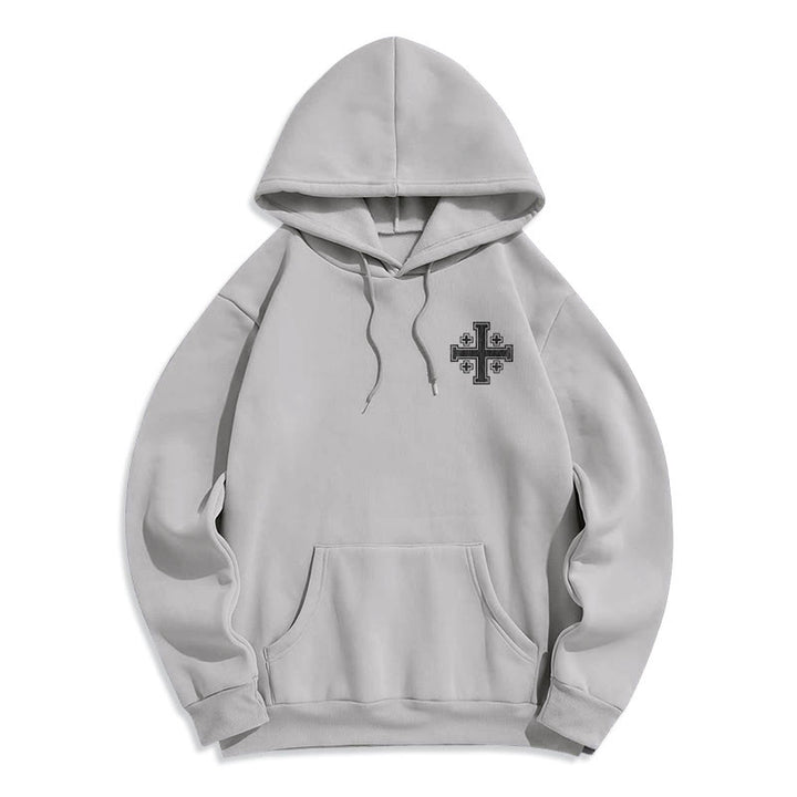 Christianartworkshop Kapuzenpullover mit Kreuz der Könige und Glaubensbekenntnis aus gefüttertem Polyester - image 10