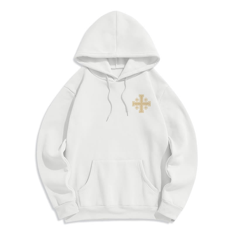 Christianartworkshop Kapuzenpullover mit Kreuz der Könige und Glaubensbekenntnis aus gefüttertem Polyester - image 7