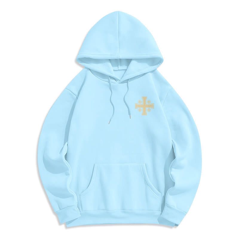 Christianartworkshop Kapuzenpullover mit Kreuz der Könige und Glaubensbekenntnis aus gefüttertem Polyester - image 22