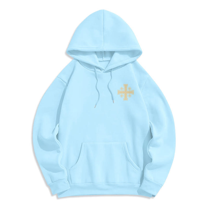 Christianartworkshop Kapuzenpullover mit Kreuz der Könige und Glaubensbekenntnis aus gefüttertem Polyester - image 22