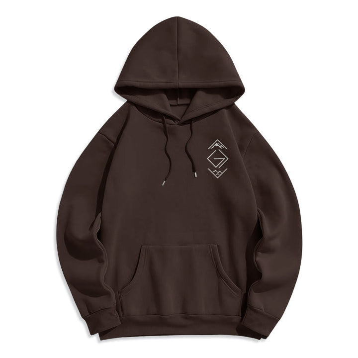 Christianartworkshop Kapuzenpullover aus Polyester mit Berg- und Symbolmotiven, gefüttert mit Fleece und inspiriert vom Glauben. - image 6