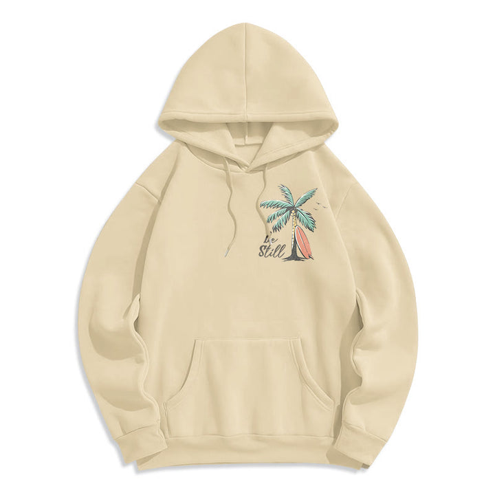 Christianartworkshop Bibelvers & Küstenmotiv „Sei still“ Fleecegefütterter Polyester-Hoodie - image 22