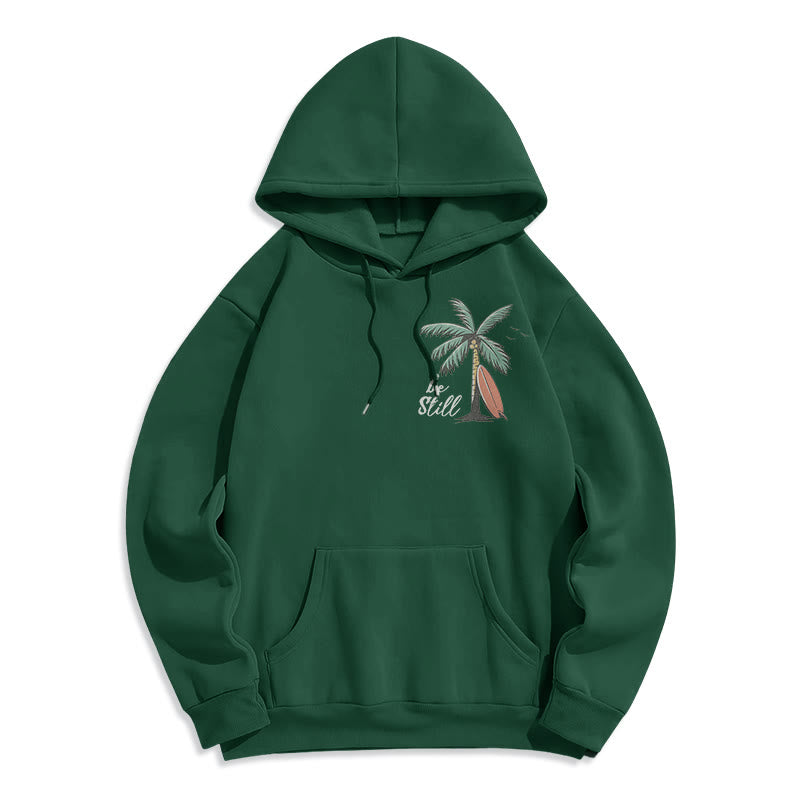 Christianartworkshop Bibelvers & Küstenmotiv „Sei still“ Fleecegefütterter Polyester-Hoodie - image 13