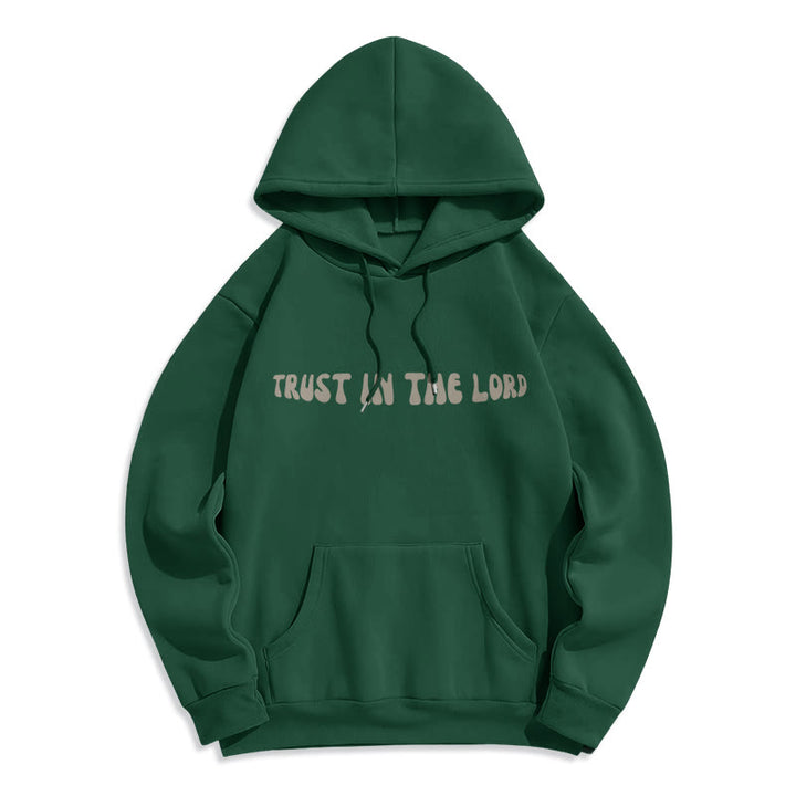 Christianartworkshop Vertrauen Sie auf den Herrn – Fleecegefütterter Polyester-Hoodie - image 16
