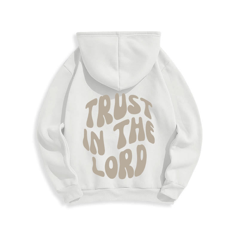 Christianartworkshop Vertrauen Sie auf den Herrn – Fleecegefütterter Polyester-Hoodie - image 8