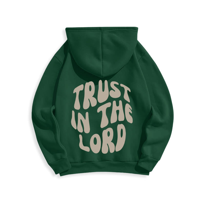 Christianartworkshop Vertrauen Sie auf den Herrn – Fleecegefütterter Polyester-Hoodie - image 17
