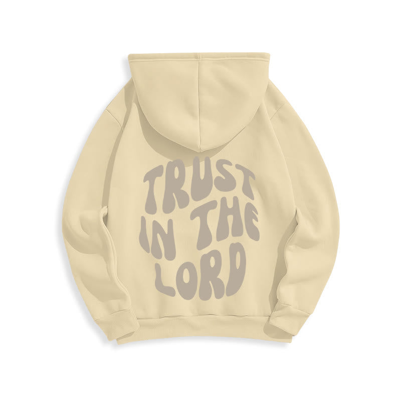 Christianartworkshop Vertrauen Sie auf den Herrn – Fleecegefütterter Polyester-Hoodie - image 2