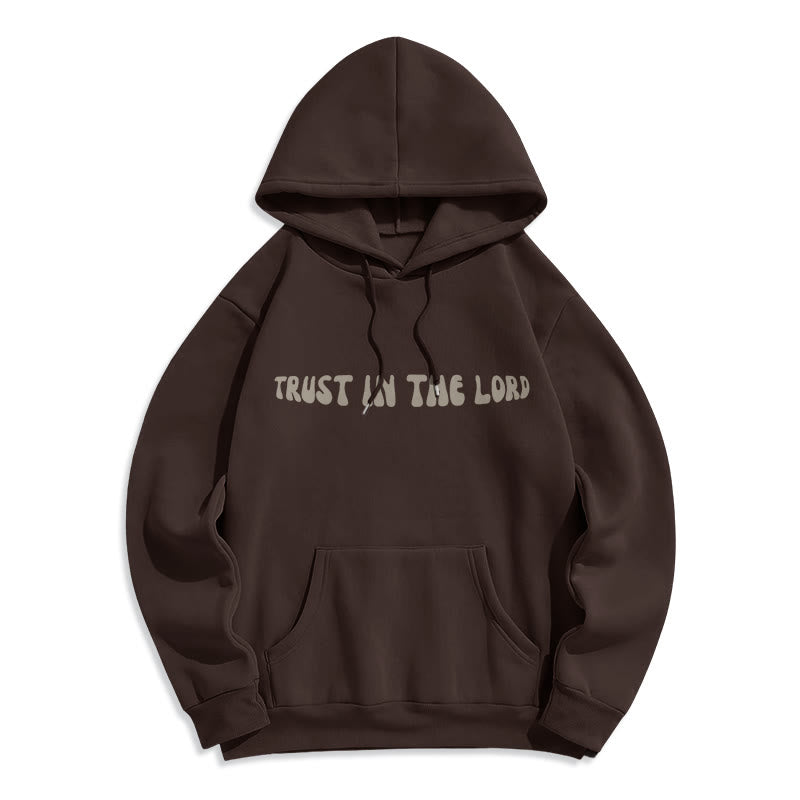 Christianartworkshop Vertrauen Sie auf den Herrn – Fleecegefütterter Polyester-Hoodie - image 19