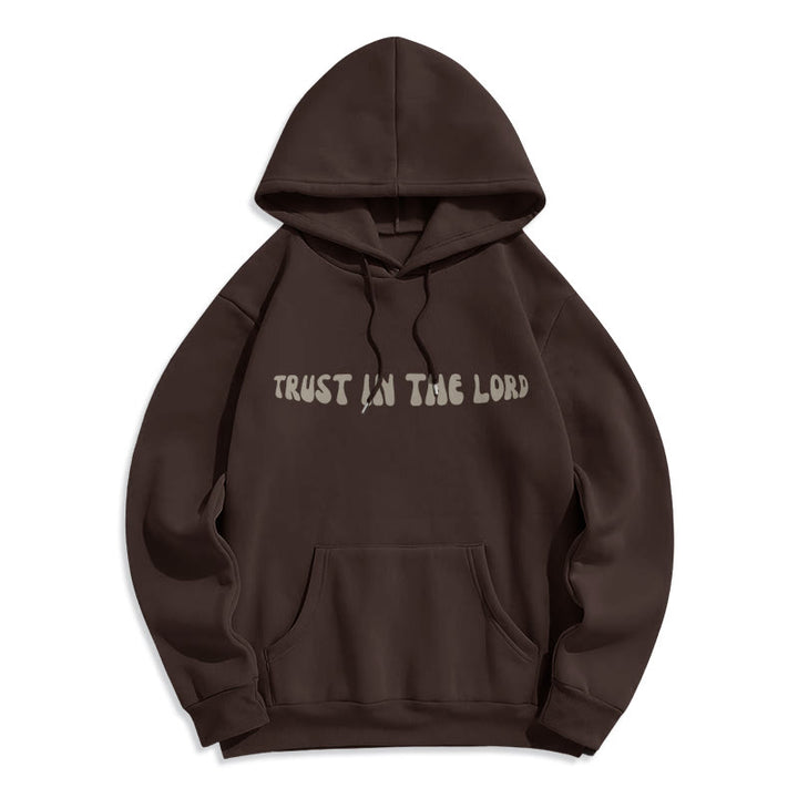 Christianartworkshop Vertrauen Sie auf den Herrn – Fleecegefütterter Polyester-Hoodie - image 19