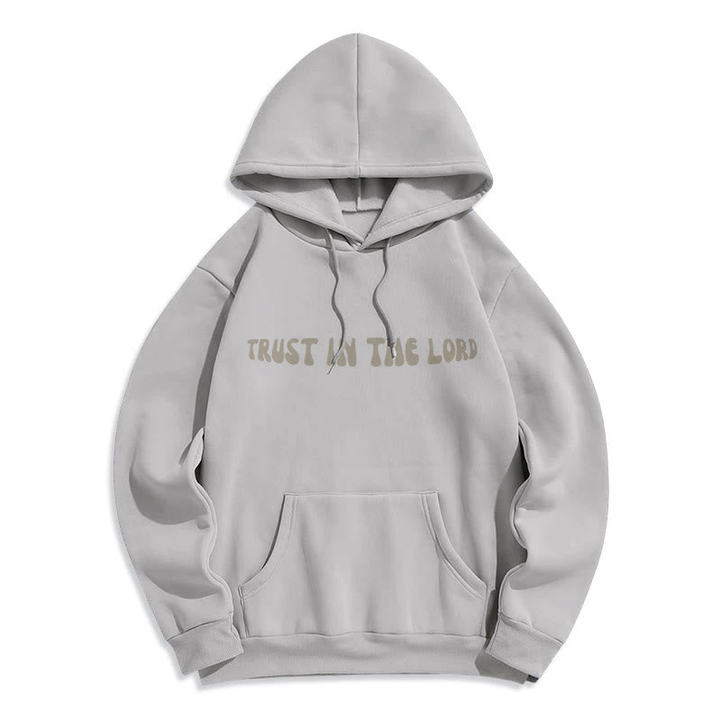 Christianartworkshop Vertrauen Sie auf den Herrn – Fleecegefütterter Polyester-Hoodie - image 22