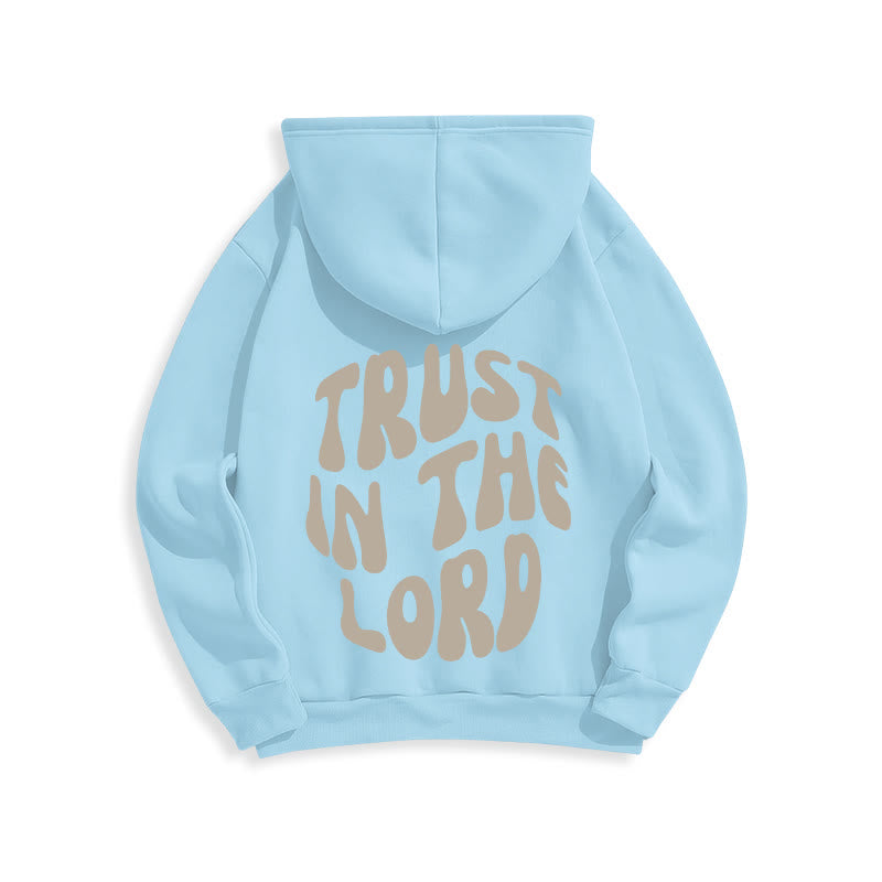 Christianartworkshop Vertrauen Sie auf den Herrn – Fleecegefütterter Polyester-Hoodie - image 11