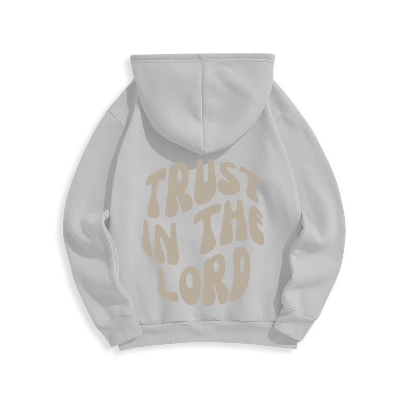 Christianartworkshop Vertrauen Sie auf den Herrn – Fleecegefütterter Polyester-Hoodie - image 23