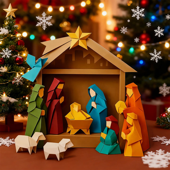 Christliche Kunstwerkstatt: Krippenfigur aus Papier – Heilige Geschichte & Kreative Andacht - image 3