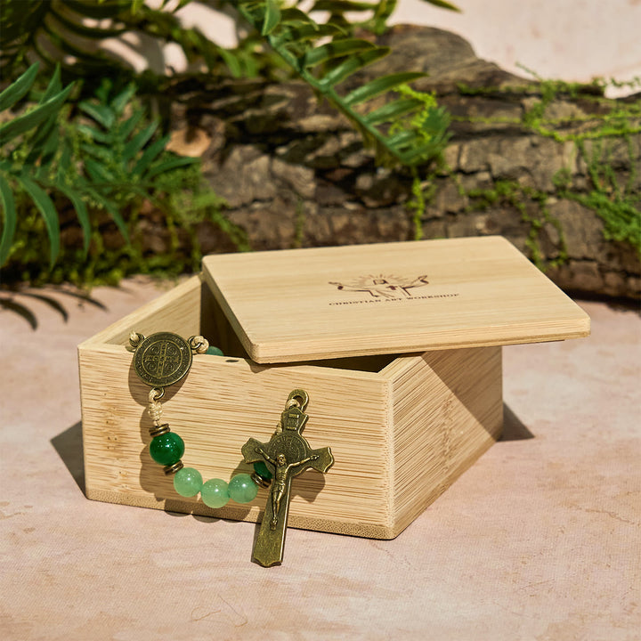 Christianartworkshop Heiliger Rosenkranz, Holz-Geschenkbox - image 1