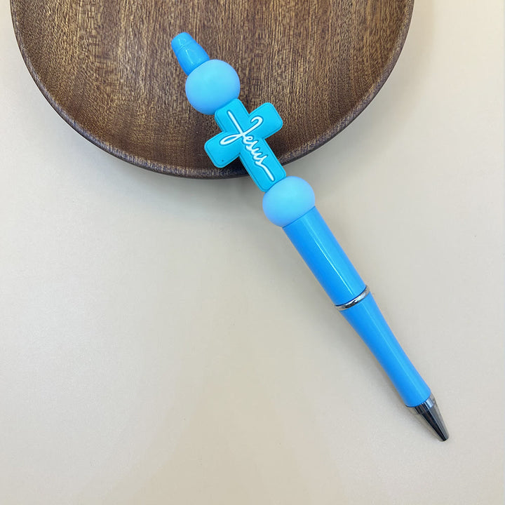 Christianartworkshop Jesus Cross Stiftserie: Ein vom Glauben inspiriertes Schreibgerät mit symbolischem Charme - Blau - image 6