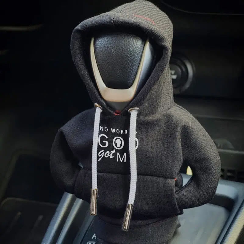 Christianartworkshop Mehrfarbiger „God Got Me“-Hoodie mit Schalthebelbezug: Ruhige Gewissheit für Autofahrten - image 1