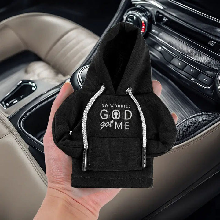 Christianartworkshop Mehrfarbiger „God Got Me“-Hoodie mit Schalthebelbezug: Ruhige Gewissheit für Autofahrten - image 2
