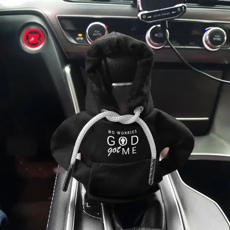 Christianartworkshop Mehrfarbiger „God Got Me“-Hoodie mit Schalthebelbezug: Ruhige Gewissheit für Autofahrten - image 3