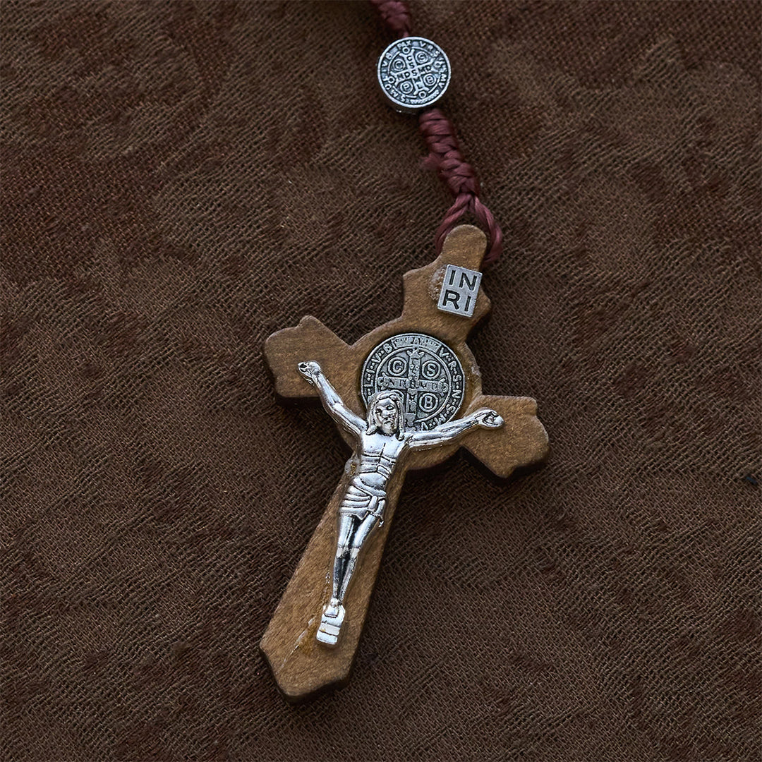 Perlenrosenkranz mit St.-Benedikt-Medaille von Christianartworkshop: Zarter Glaube für Momente des Gebets - image 7