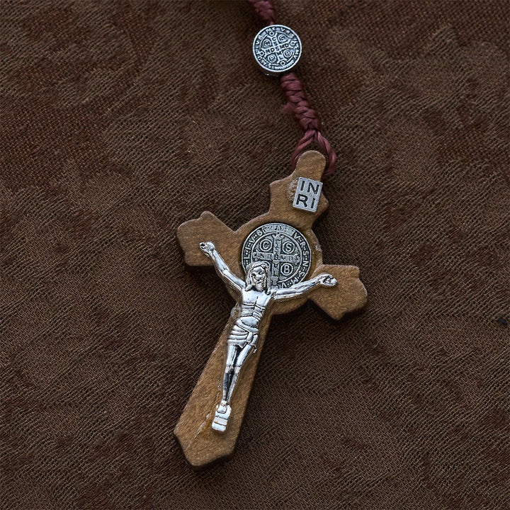 Perlenrosenkranz mit St.-Benedikt-Medaille von Christianartworkshop: Zarter Glaube für Momente des Gebets - image 7