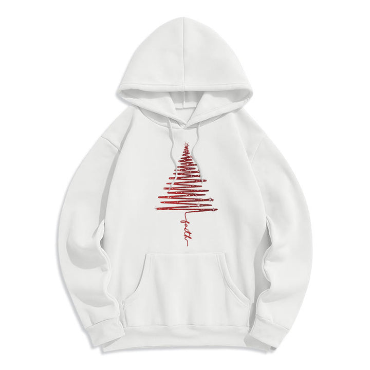 Christianartworkshop Weihnachts-Hoodie mit Kreuzmotiv, gefüttert mit Polyester, Fleece-Futter - Weiß - 2XL - image 3