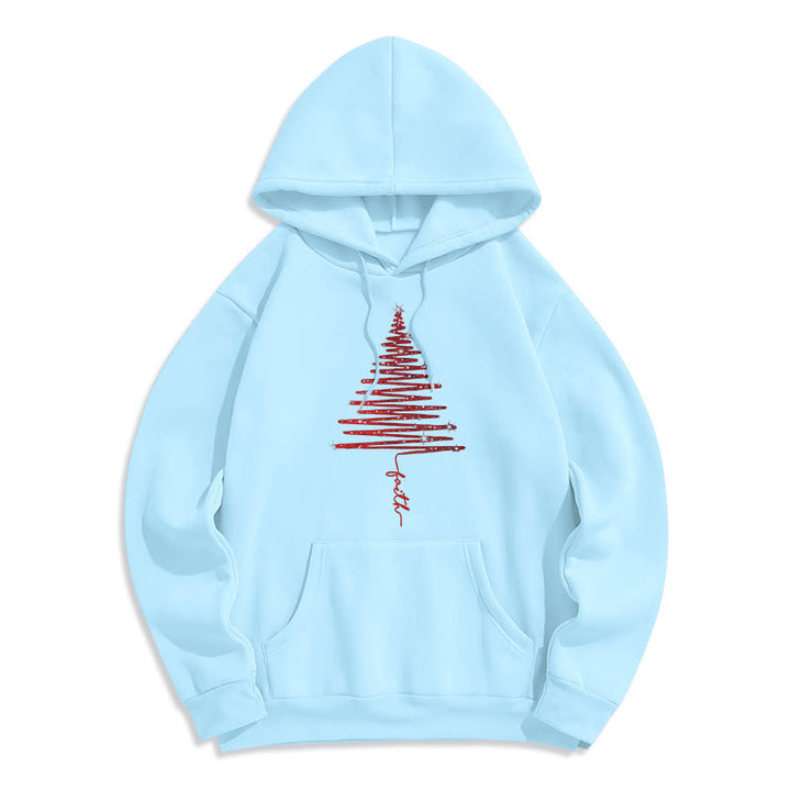 Christianartworkshop Weihnachts-Hoodie mit Kreuzmotiv, gefüttert mit Polyester, Fleece-Futter - Blau - 2XL - image 8