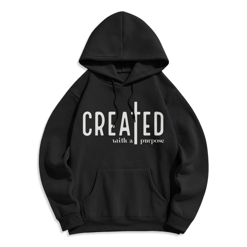 Christianartworkshop – Mit einem bestimmten Zweck geschaffener, fleecegefütterter Polyester-Hoodie - Schwarz - 2XL - image 7