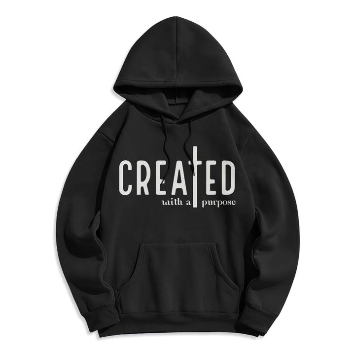 Christianartworkshop – Mit einem bestimmten Zweck geschaffener, fleecegefütterter Polyester-Hoodie - Schwarz - 2XL - image 7
