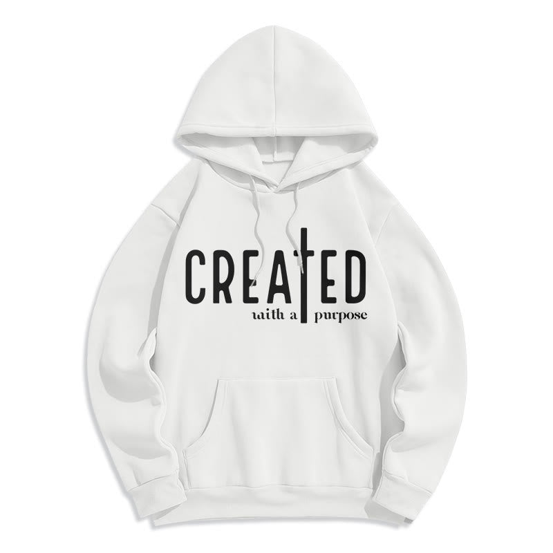 Christianartworkshop – Mit einem bestimmten Zweck geschaffener, fleecegefütterter Polyester-Hoodie - Weiß - 2XL - image 5