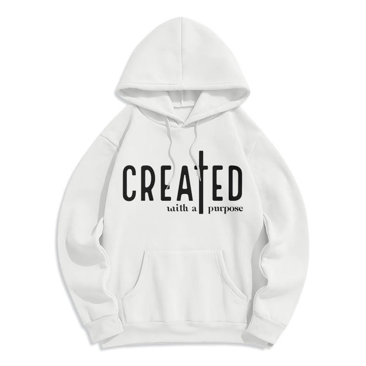 Christianartworkshop – Mit einem bestimmten Zweck geschaffener, fleecegefütterter Polyester-Hoodie - Weiß - 2XL - image 5