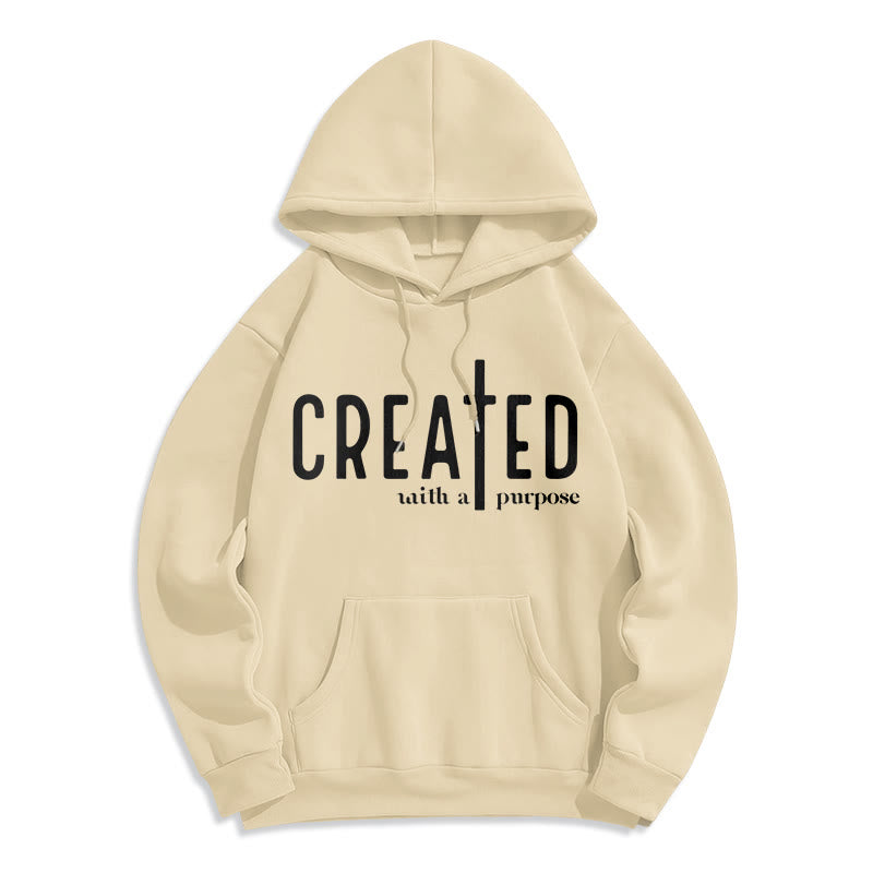 Christianartworkshop – Mit einem bestimmten Zweck geschaffener, fleecegefütterter Polyester-Hoodie - Beige - 2XL - image 3