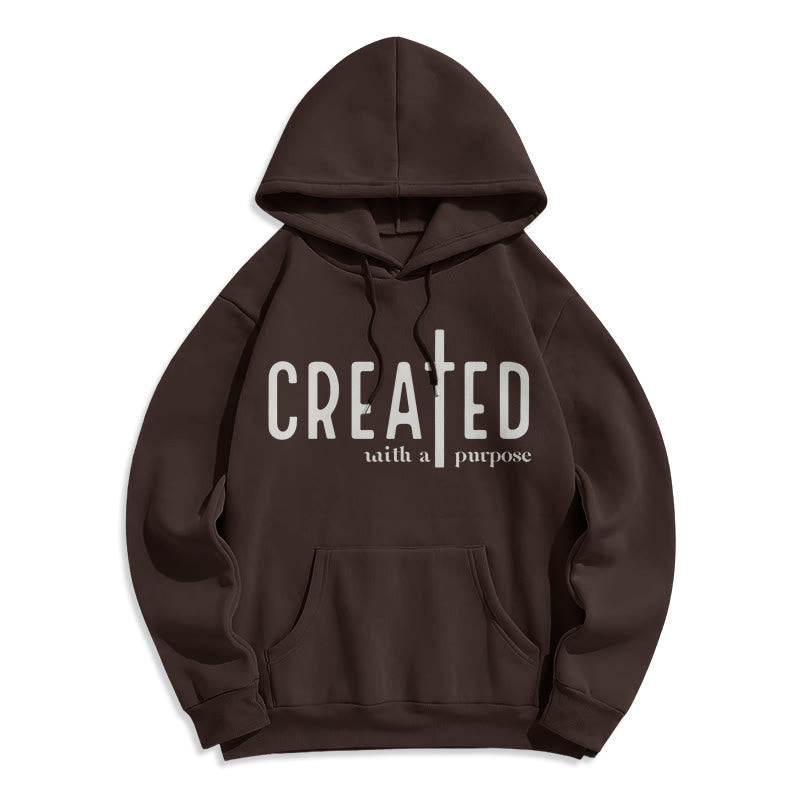 Christianartworkshop – Mit einem bestimmten Zweck geschaffener, fleecegefütterter Polyester-Hoodie - Braun - 2XL - image 6