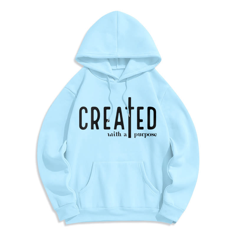 Christianartworkshop – Mit einem bestimmten Zweck geschaffener, fleecegefütterter Polyester-Hoodie - Blau - 2XL - image 0