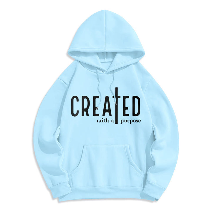 Christianartworkshop – Mit einem bestimmten Zweck geschaffener, fleecegefütterter Polyester-Hoodie - Blau - 2XL - image 0