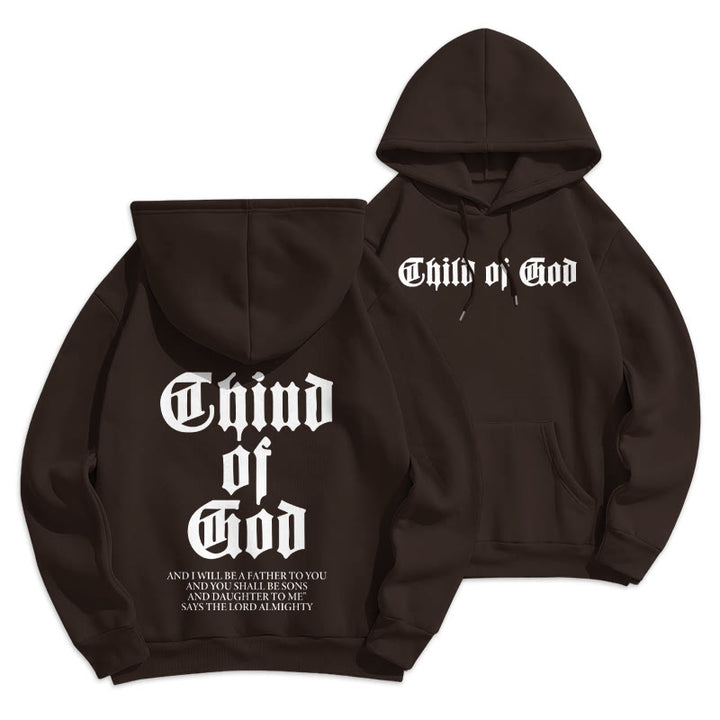 Christianartworkshop Kinder-Gottes-Schrift-Hoodie mit Fleece-Futter aus Polyester - Braun - 2XL - image 21