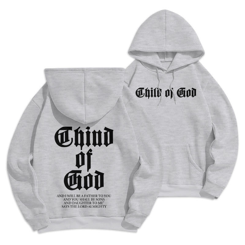 Christianartworkshop Kinder-Gottes-Schrift-Hoodie mit Fleece-Futter aus Polyester - Grau - 2XL - image 15